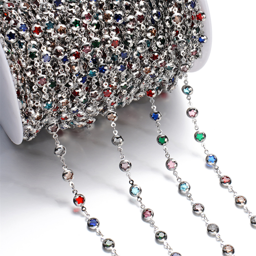 15g Weight Chain Jewelry Making Type 1 M Jewelry Making Size Glass Inlay Material DIY Jewelry Accessories, Bracelets, Necklace Classification 1 Roll Quantity Glass, Copper Material Bag, Colorful, Heart Shape, Butterfly Pattern Plating Design Casual, Simple Style Style 1 Roll Bag Colorful Heart Shape DIY Jewelry Accessories Bracelets Necklace Glass Copper Glass Casual Simple Style DIY Jewelry Accessories Bracelets Necklace 27