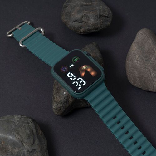 Multifunctional watch with unicorn silicone and electronic design, simple and elegant, suitable for middle school girls, sports watch with water resistance