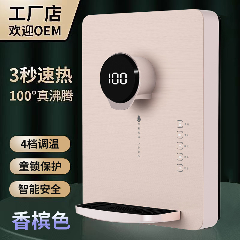 Máquina de tubería fría y caliente, máquina de beber directa colgada en la pared doméstica, calentador de agua caliente instantáneo doméstico, calefacción de doble propósito