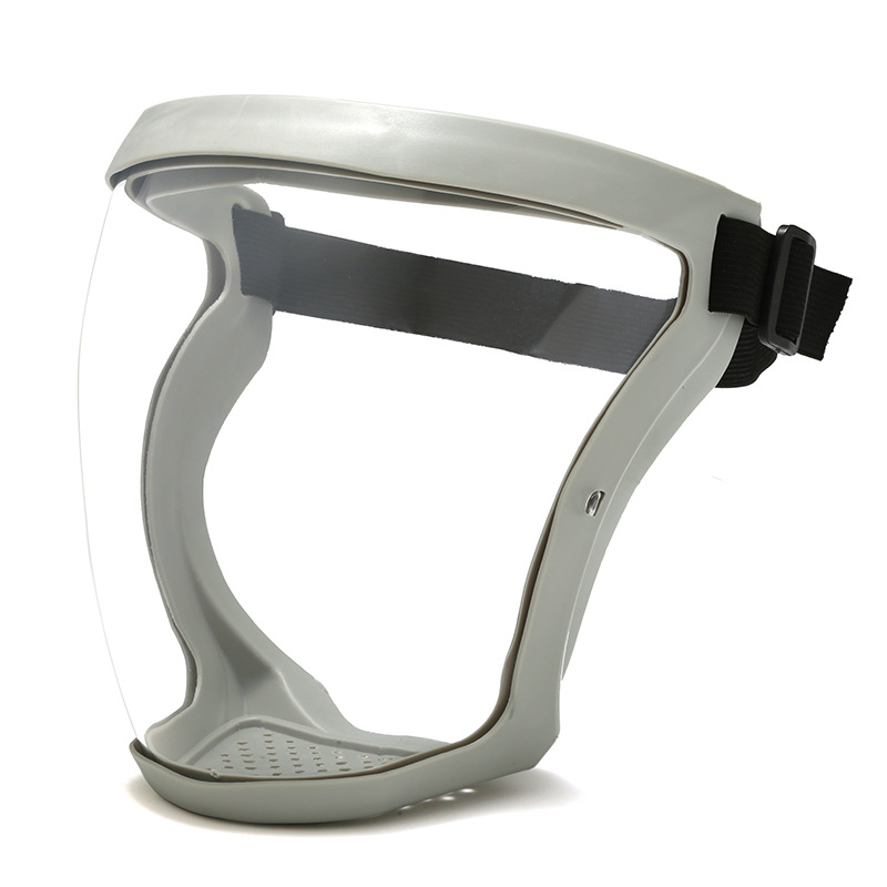 Белая простая серая оправа