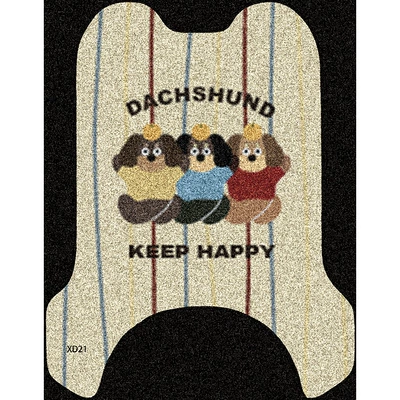 Xiaodao Dessert Wisdom Chinese Style: Electric vehicle foot mat - dachshund