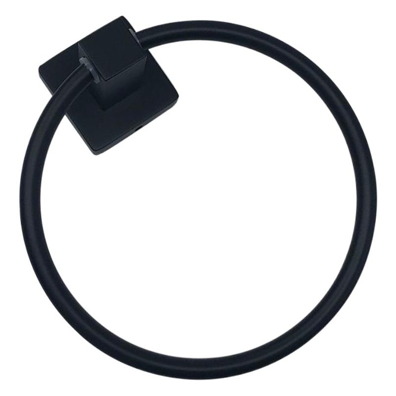 Directo de fábrica de acero inoxidable anillo de toalla de cocina y baño de hardware de papel higiénico estante de tejido negro Americano transfronterizo