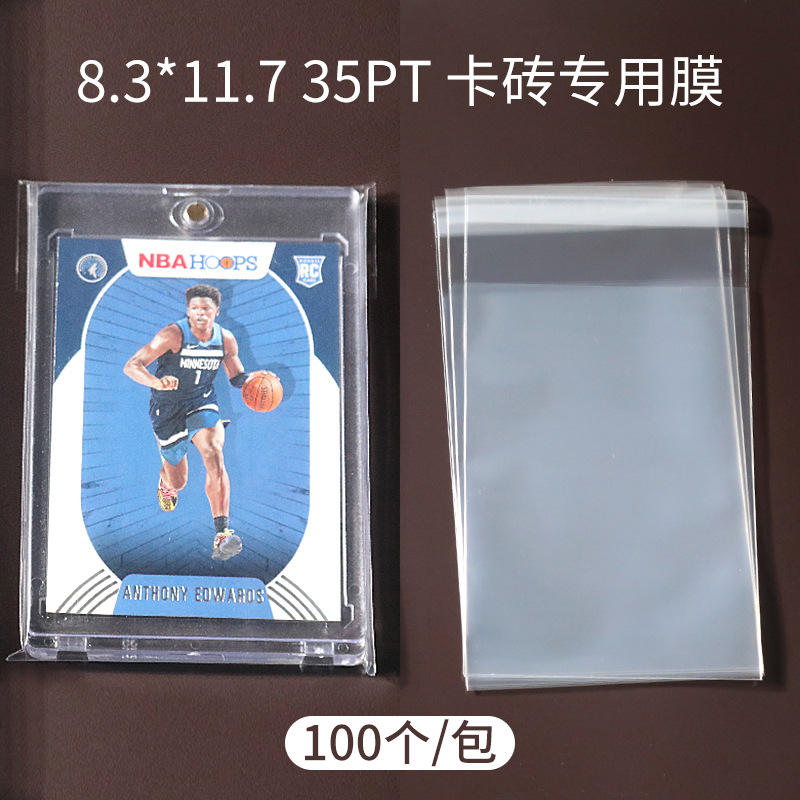 Super transparente 20 seda CPP tarjeta de película polaroid bolsa autosellante boca plana 3 pulgadas álbum estrella pequeña tarjeta autoadhesiva bolsa protectora de sellado