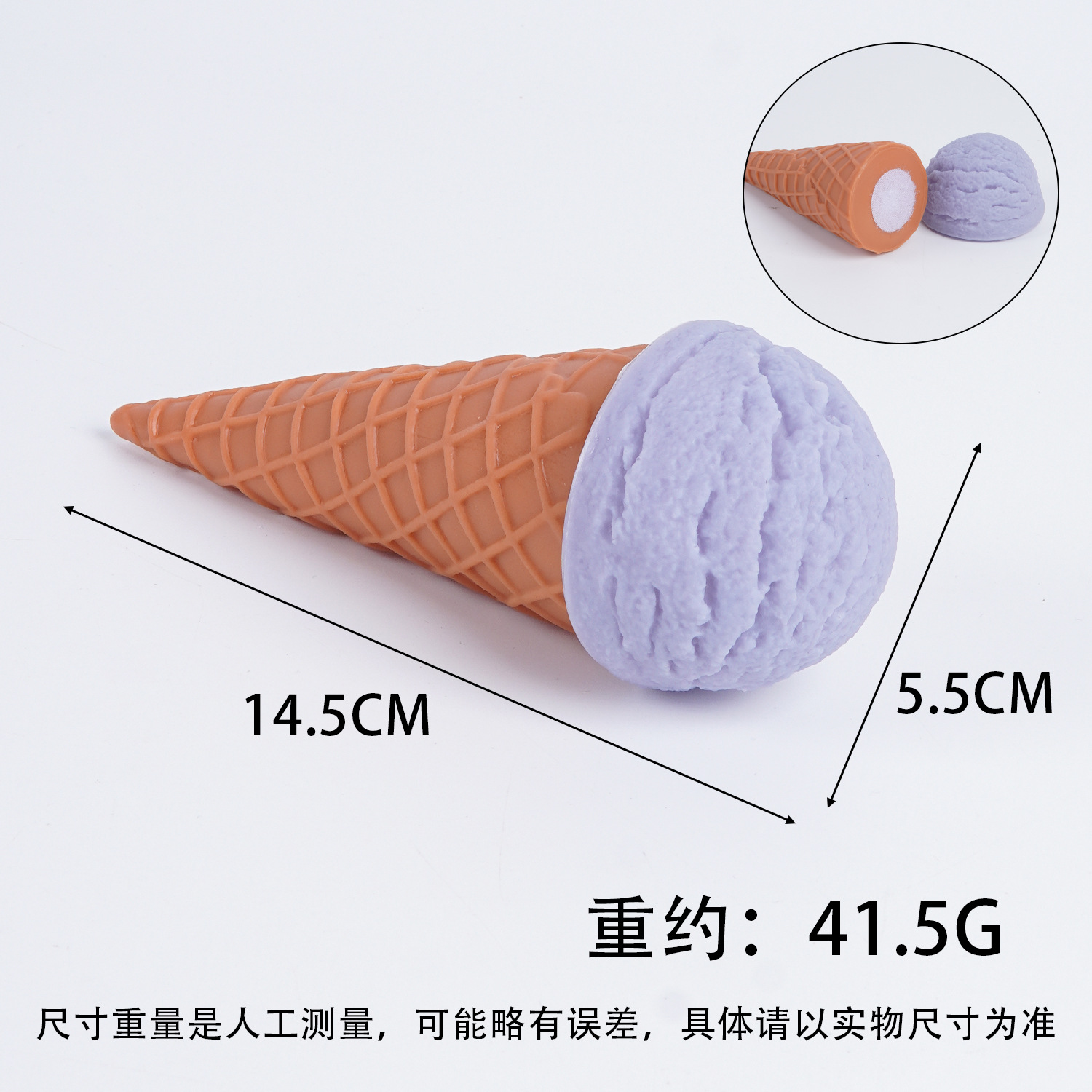 PVC simulación de helado modelo desmontable helado helado juguetes red DIY velcro helado