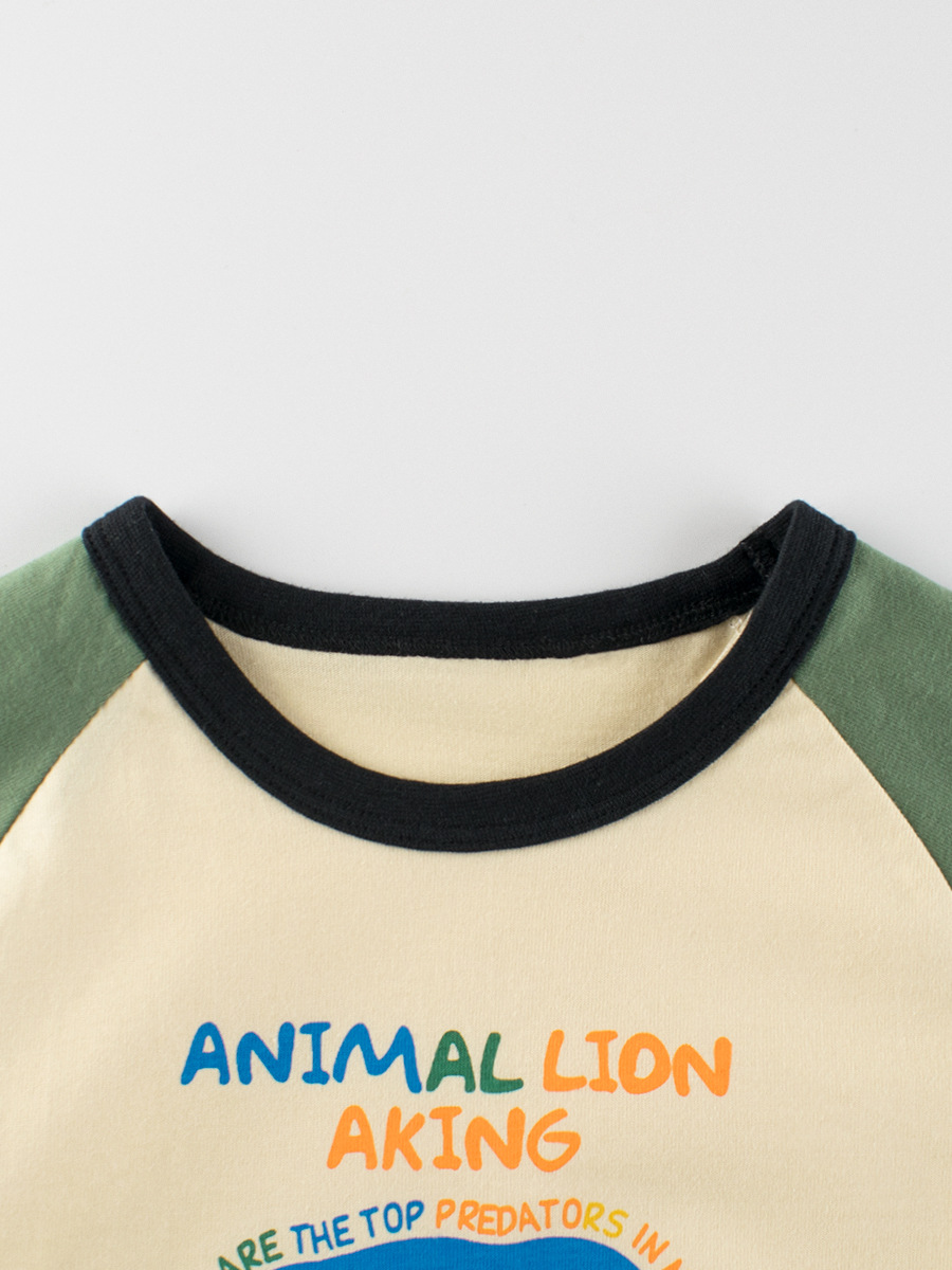 27kids ropa para niños transfronterizos camiseta de manga larga para niños 2024 otoño nuevo estilo camisa de fondo para niños ropa de bebé al por mayor