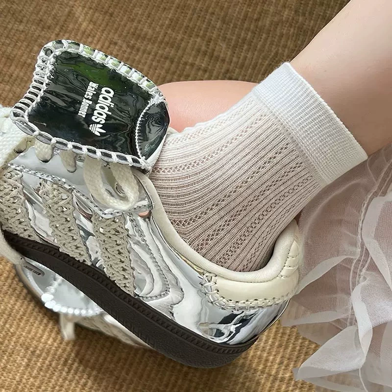 Lace breathable summer thin knee socks, mid-length, internet celebrity