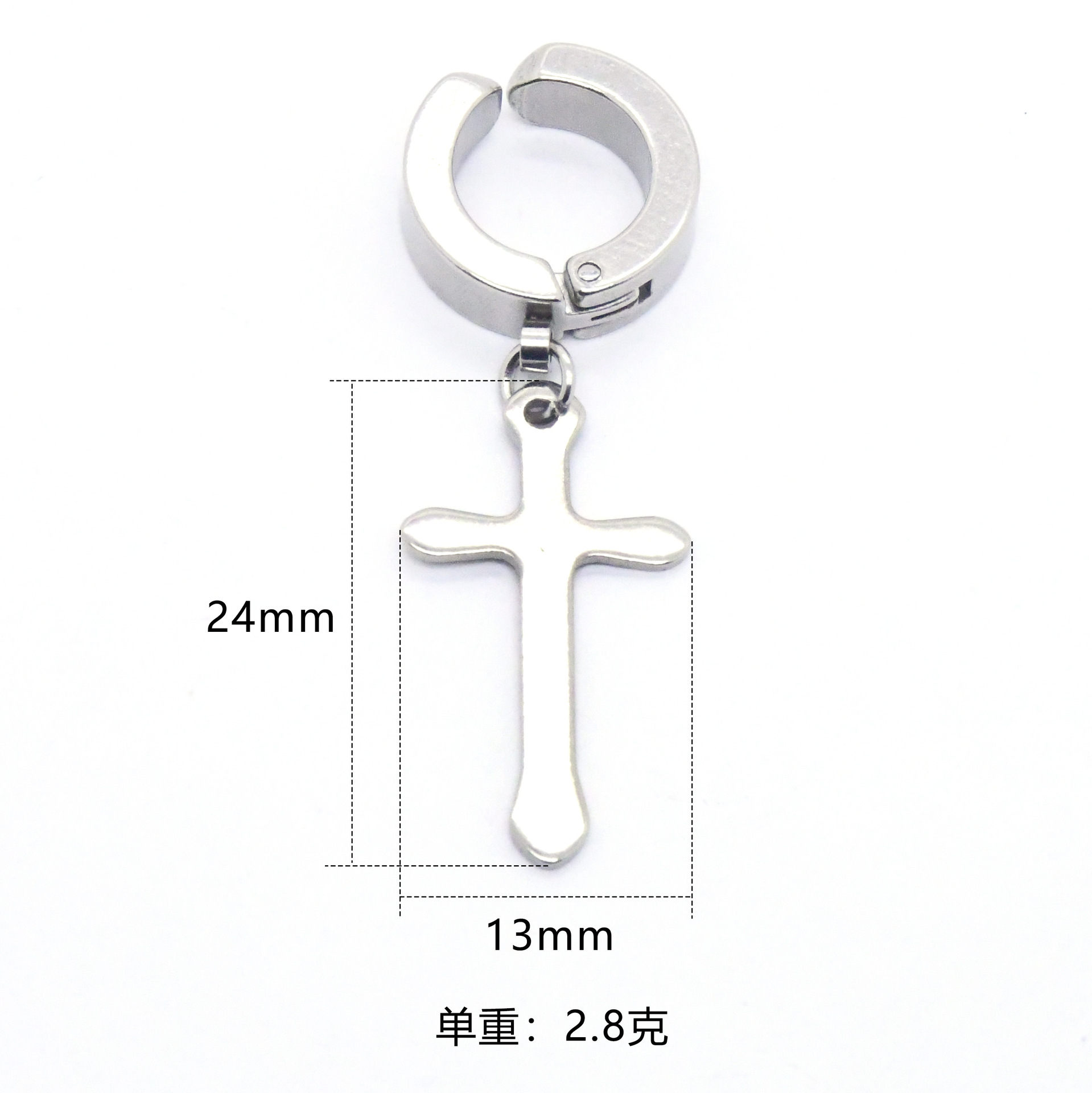 Cross (ear clip) [No. 2]