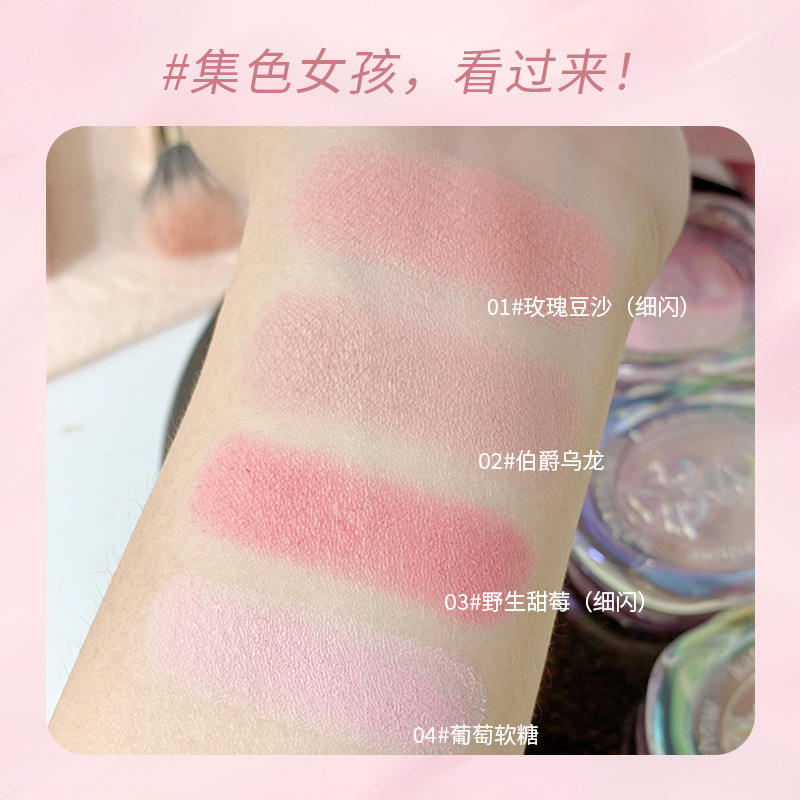 Kakashow Girl Heart Blush Gradient Blush Gradient Blush Matte Blush Purple Natural White Honey Peach