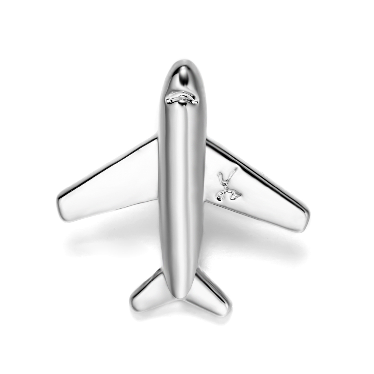 6g Weight Brooches Classification Holiday, Daily Occasion Alloy Material Badge, Airplane Pattern Unisex Gender Plating Design Simple Style Style Simple Style Pin Badge Airplane Alloy Plating Unisex Brooches 无