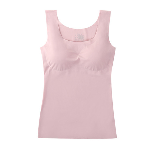 One-piece ice silk seamless no steel ring push-up sleep yoga long wide-shouldered sports vest bra for women