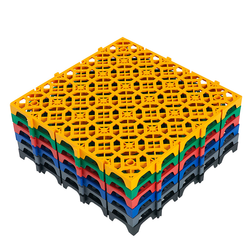 3 cm lavado de automóviles plástico empalmado rejilla de belleza automóvil sin ranura de drenaje rejilla de almacenamiento alfombra a prueba de humedad