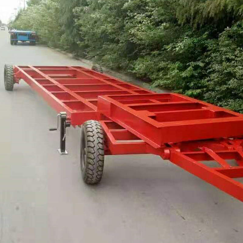 厂家批发拖挂式房车移动拖车底盘 移动木屋拖车底盘 钢铁车身底盘