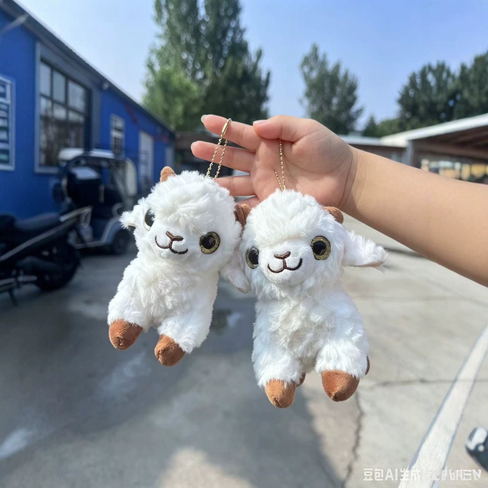 Xinjiang Souvenir Kashi Little Sheep Plush Toy Keychain Pendant Stuffed Toy Bag Decoration Doll