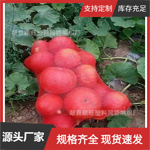 现货批发玉米南瓜网袋自带口绳加密网眼袋编织袋子装土豆洋葱网袋
