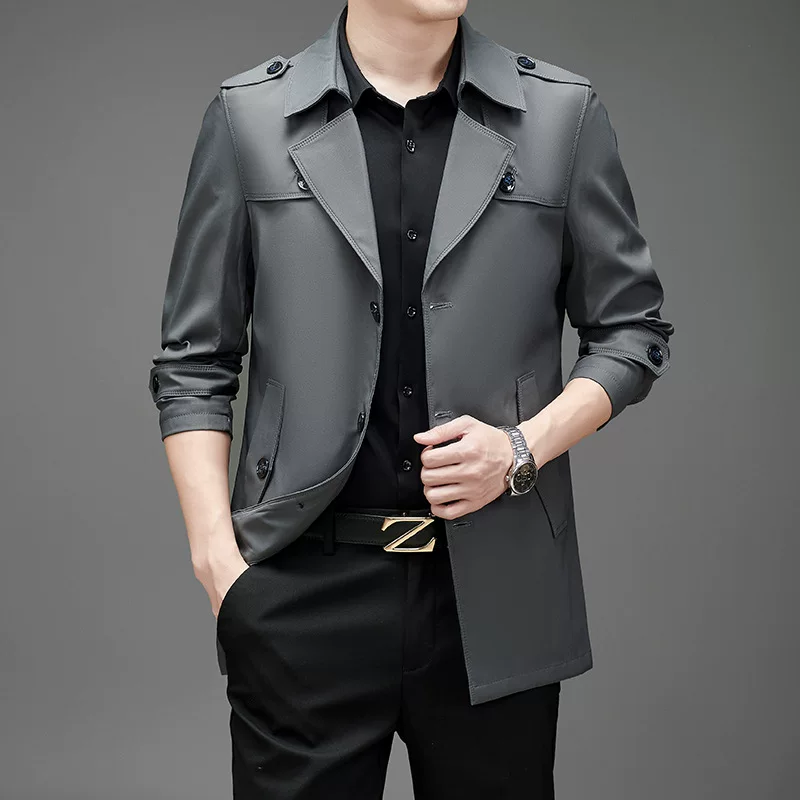 Autumn jacket, trench coat for leisure, Korean style