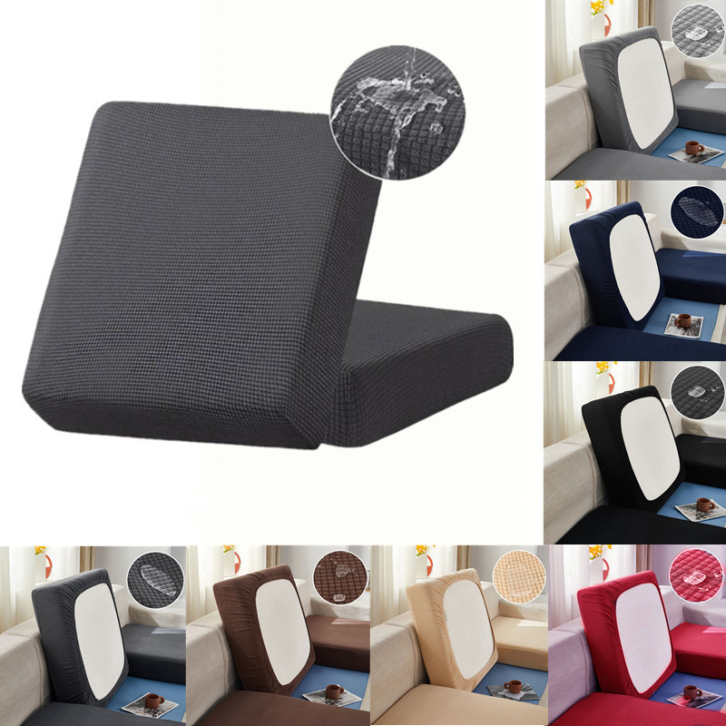 Funda de sofá elástica tipo waffle repelente al agua, funda de cojín de sofá de cobertura completa, funda de sofá estilo nórdico, tela protectora antiarañazos de gato.