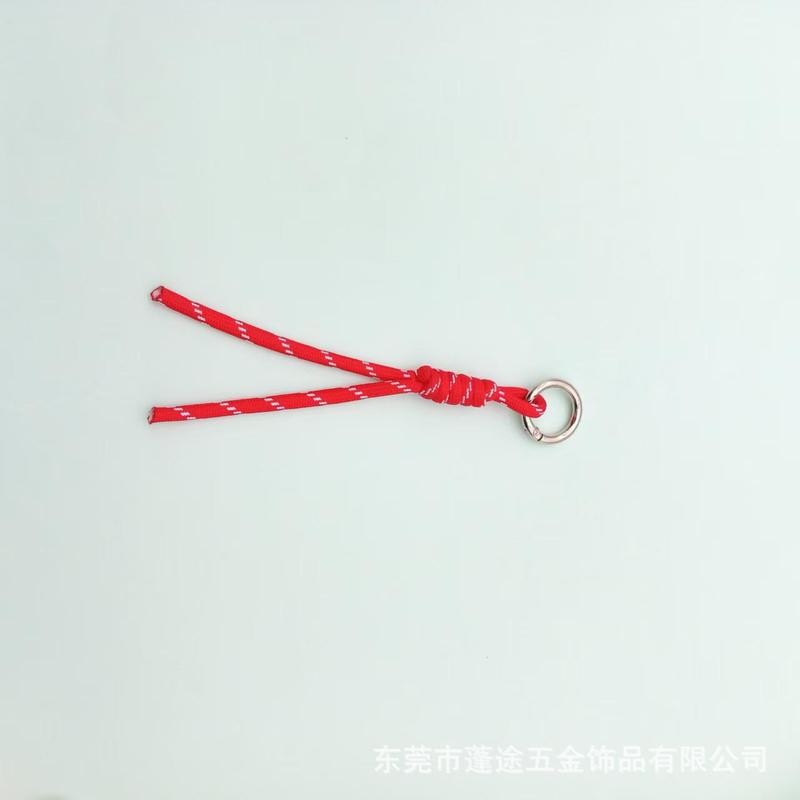双色编织打结手机挂绳手工配件钥匙扣材料挂件玩具包包小挂饰吊绳|undefined