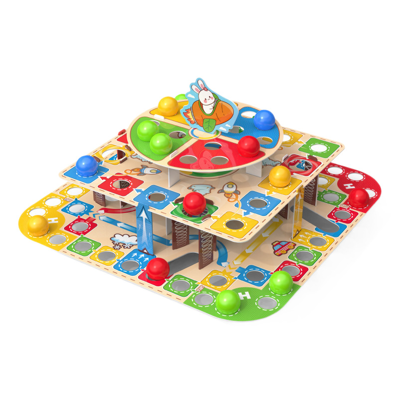 Juguetes de rompecabezas de mesa para niños transfronterizos juguetes de ajedrez volador tridimensionales juguetes de ajedrez europeo y americano juguetes de ajedrez casuales