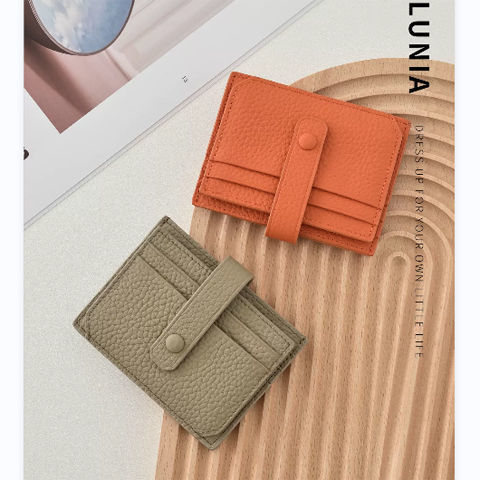 Large capacity ultra-thin women's Korean multi-card slot card holder, stylish and compact, suitable for short women.