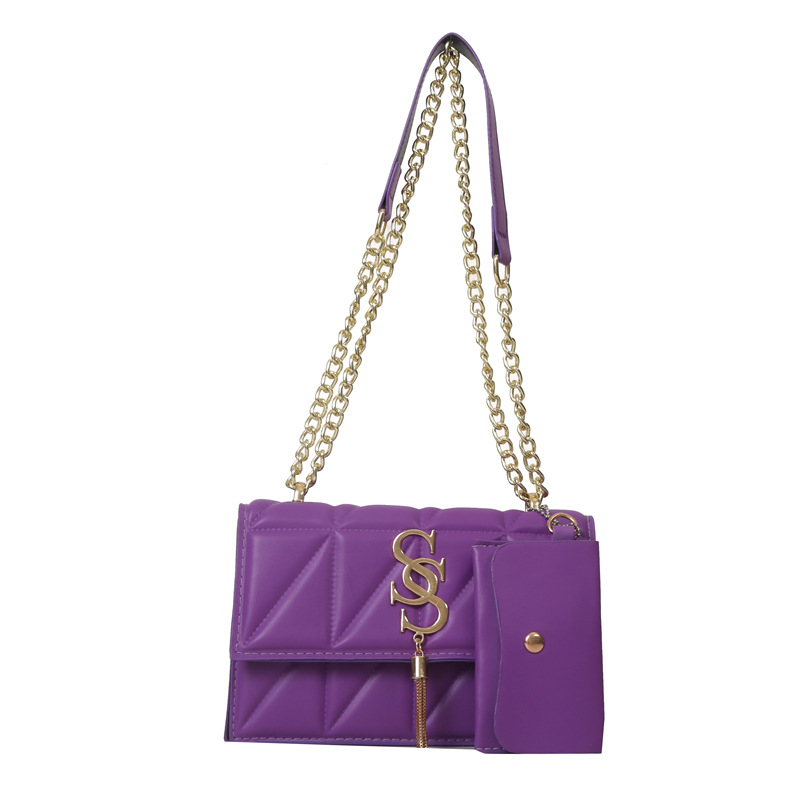 2024 primavera nueva moda de moda bolso de hombro retro cadena casual bolsa de mensajero de las mujeres simple bolsa casual mujeres