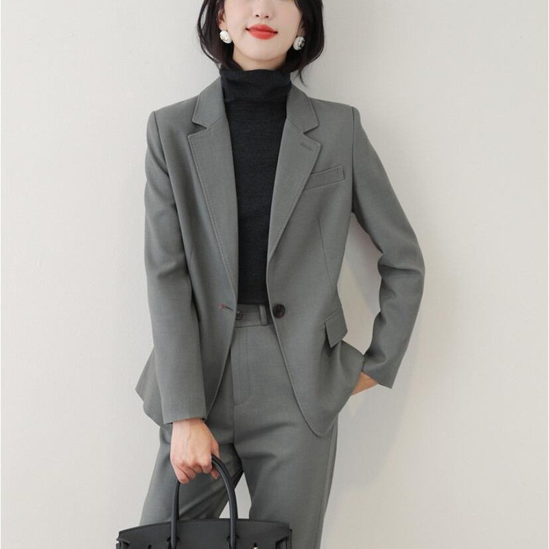 Japanese Style Elegant and Western Style Slim-fit Slimming Casual Taste Small Suit Suit/Suit Pants Single Shot Women's Clothing Japanese Style Elegant and Western Style Slim-fit Slimming Casual Taste Small Suit Suit/Suit Pants Single Shot Women's Clothing