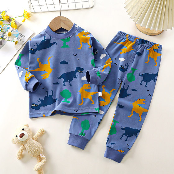 Children's Underwear Set Cotton Boy's Autumn Clothes Autumn Trousers Baby Clothes Warm Girls' Home Clothes Autumn Clothes Children's Clothing
