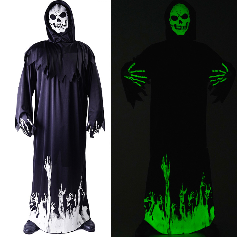 Amazon Halloween traje adulto hombres hoz luminosa etapa partido monstruo traje Cosplay