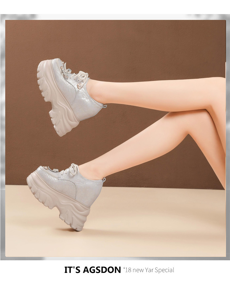 Giày nữ đế xuồng platform nơ bướm cổ điển, dây buộc, mũi sâu, gót 14 cm — màu đen chi tiết 8