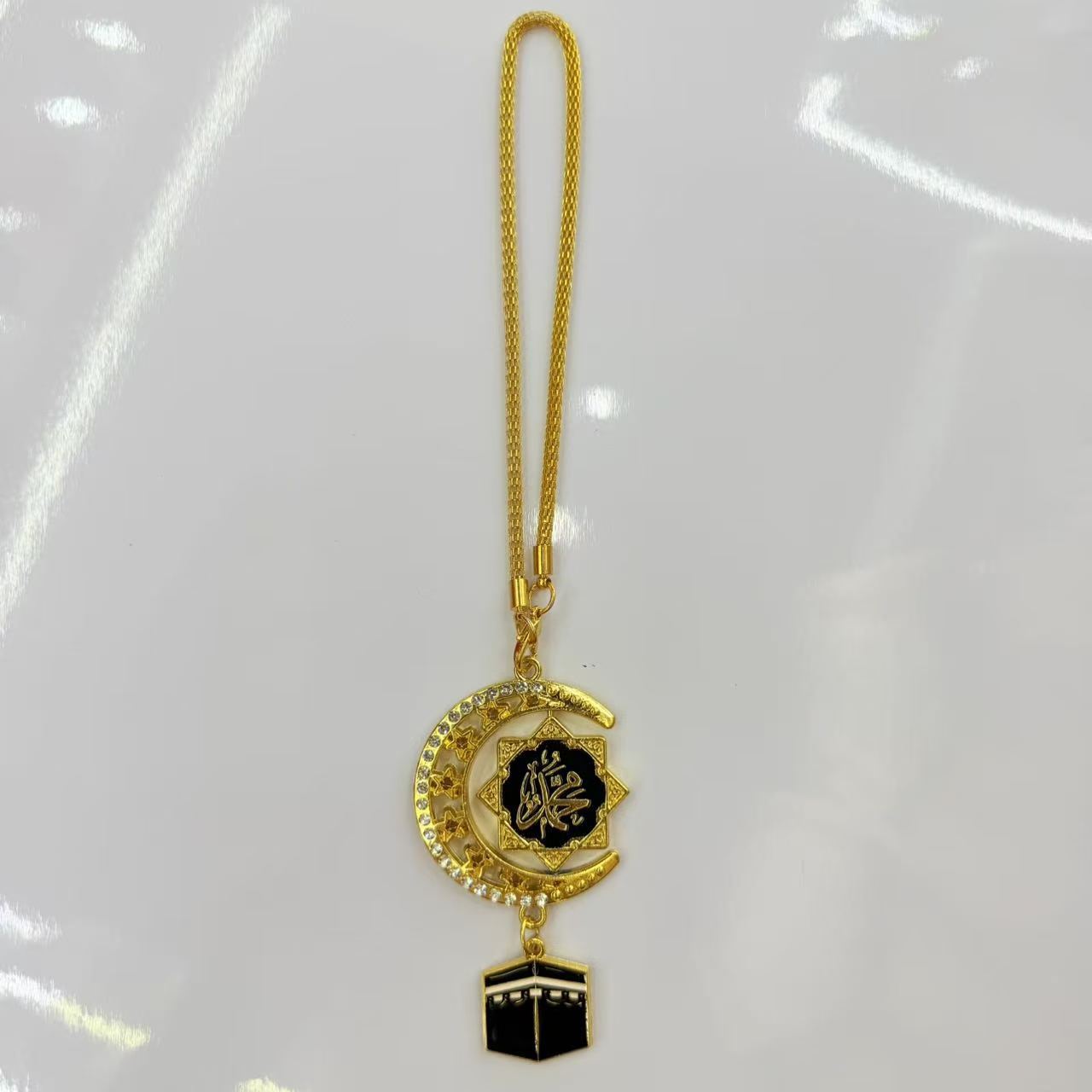 Popular overseas exotic style car accessories, alloy gold-plated, direct cross-border supply