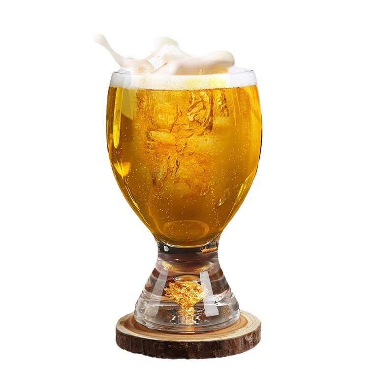 Taza de cerveza artesanal de alta calidad de lujo, taza de cerveza de trigo, taza de vidrio red doméstica, taza de bebida fría creativa, taza de vino única