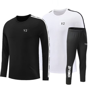 New Autumn and Winter Long Sleeve Badminton Suit Men's and Women's Casual Sportswear Trousers Children's Long Sleeve Training Suit 22491