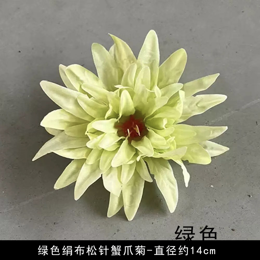 Simulación verde flor al por mayor flor falsa hecha a mano material pinza de flores accesorios de tocado de flor pequeña decoración del salón de bodas