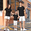 Summer T-shirt, bodysuit, hand painting, family style, with embroidery, wholesale