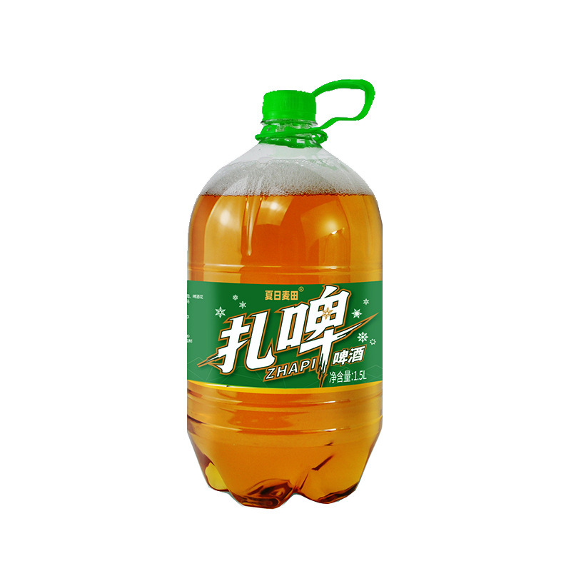 1.5L 大樽生ビールバーベキュー屋台青島夏麦畑ビールクールイエロービールスムーズドリンクパック卸売|undefined
