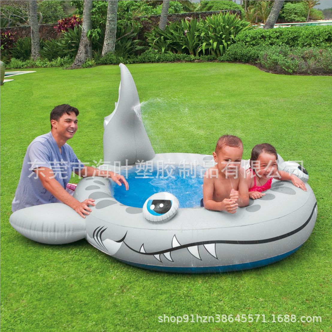 Factory Direct Sales Pvc Inflatable Pool Kidsren's Bathing and Playing Spray Pool Inflatable Turtle Swimming Bathing Pool