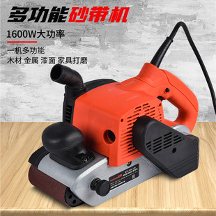 Abrasive belt machine small diy industrial grade polishing machine handheld woodworking grinder knife sharpener electric belt grinder