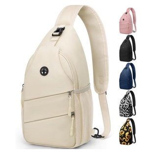 Crossbody Bag Stylish Sling Bag Casual Chest Bag with Convertible Shoulder Strap