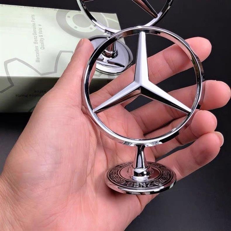 Mercedes-Benz car emblem, GLK, GLS, GLC, CLA, GLE series, Vito, front grille, hood, engine cover emblem