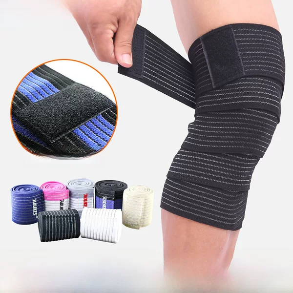 Factory direct elastic winding kneepad bandage pressurized mountaineering leg guard strap protective gear Sports Spot wholesale