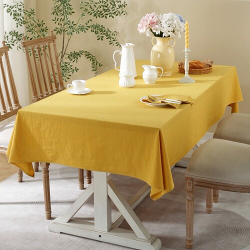 Lexuanxiu pure cotton tablecloth wholesale simple solid color ins washed cotton tablecloth wedding photography background table fruit green