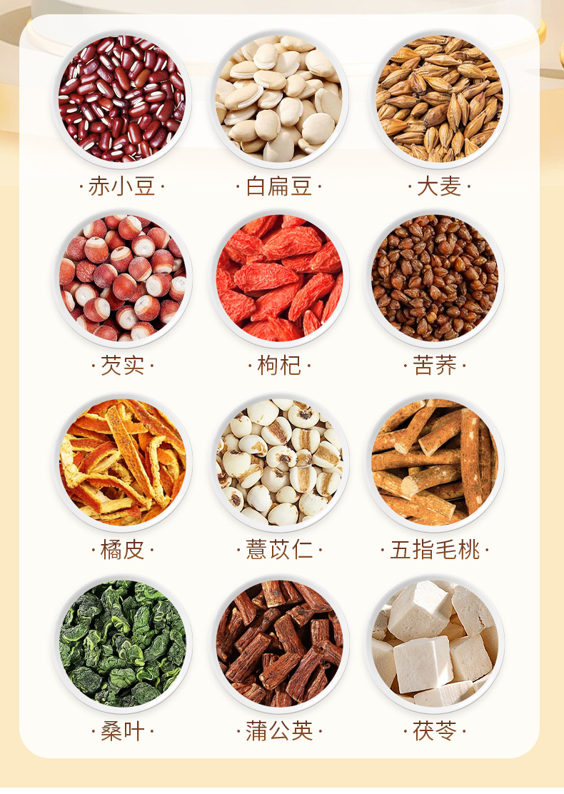 Wuzhi Maotao Fuling Herbal Tea 375g 15 Cans Sugar Free Dried Botanical Blend for Daily Summer Wellness Brewing quality and texture