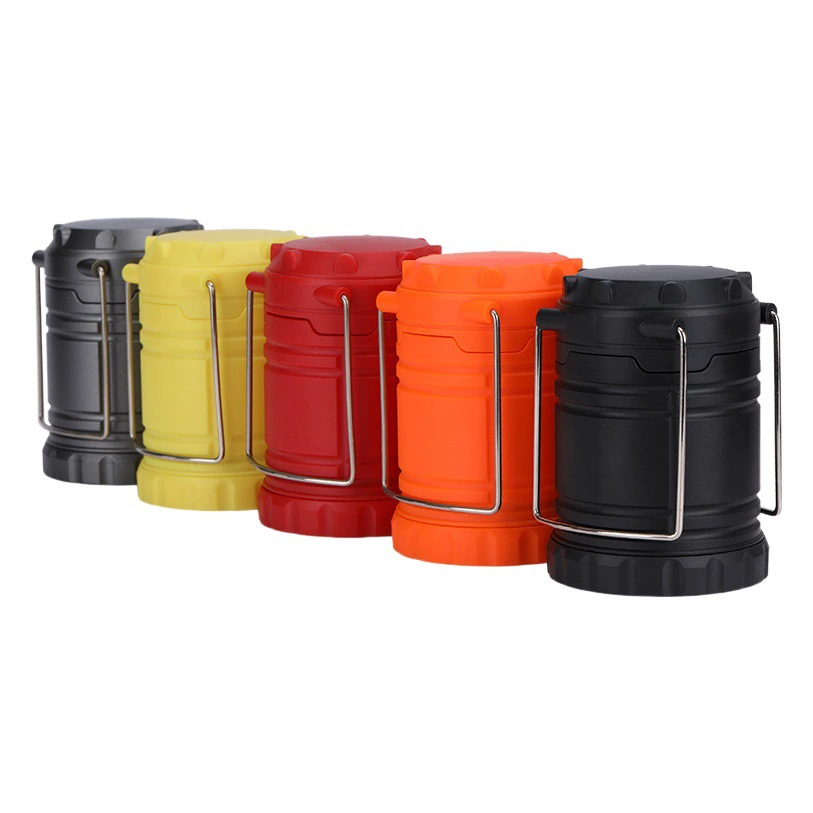 В наличии COB светящийся Открытый Мини Портативный Лагерь лампа пластиковый складной фонарь светодиодный кемпинг лампа