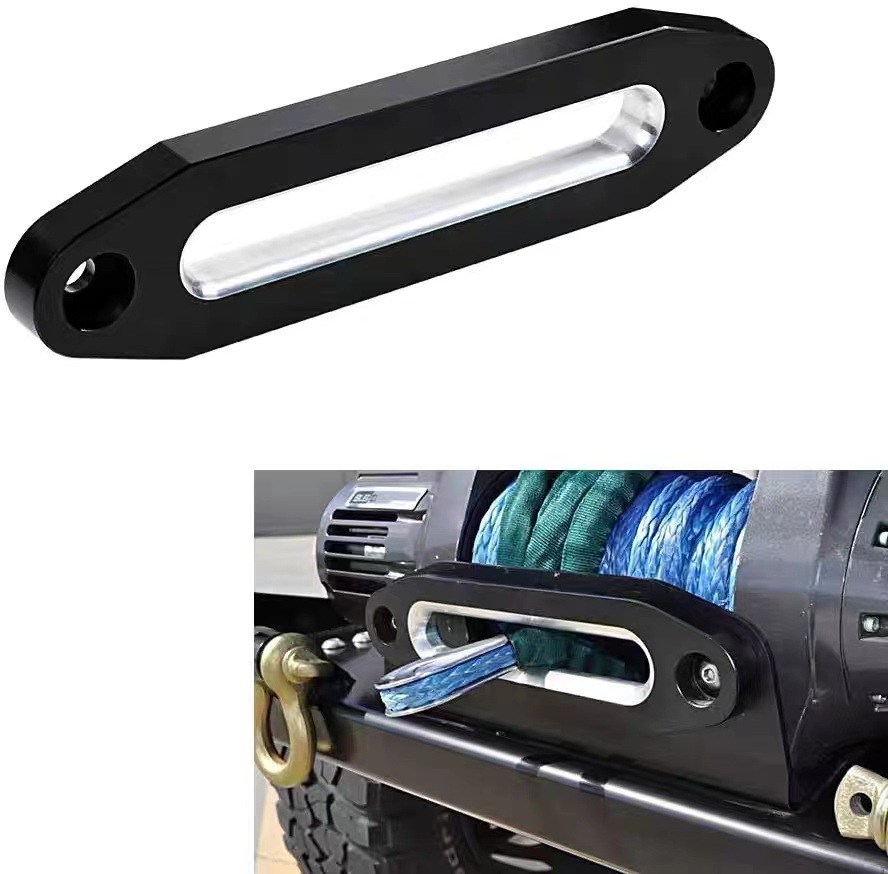 Off-Road Vehicle Winch Aluminum Guide, Rope Holder, Rope Stopper Accessories, Rope Guide, Nylon Rope Winch Rope Outlet