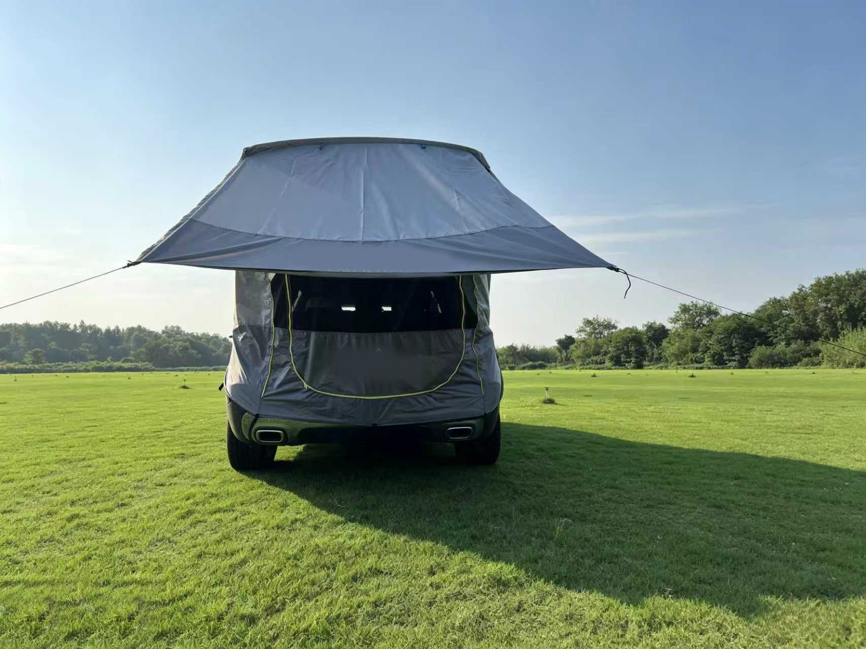 Outdoor Self-Driving Tour Barbecue Camping Car Travel Tent Sunshade Rainproof Trunk Car Rear Extension Tent