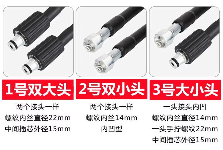 High-Pressure Explosion-Proof Pipe Water Outlet Hose Household Car Washing Machine Suitable for Yili Series Morgana Quick Plug Washing Machine