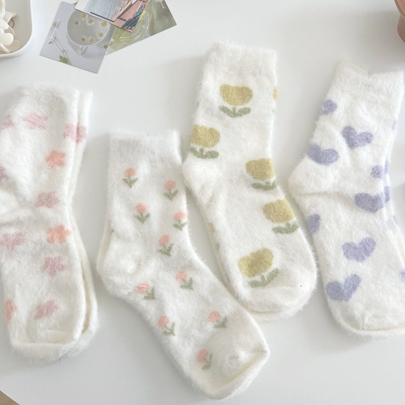 Home Floor Mink Mid Calf Socks - Image 3