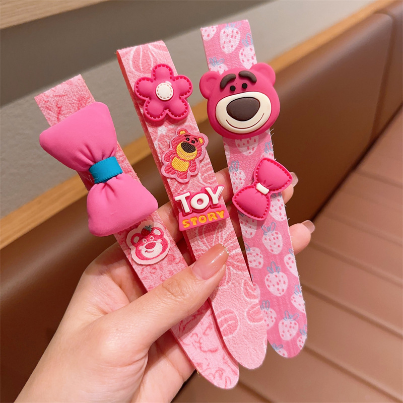 Liuhai pegatinas banda para el cabello roto artefacto bebé de dibujos animados lindo velcro banda para el cabello niña horquilla banda para el cabello accesorios para el cabello