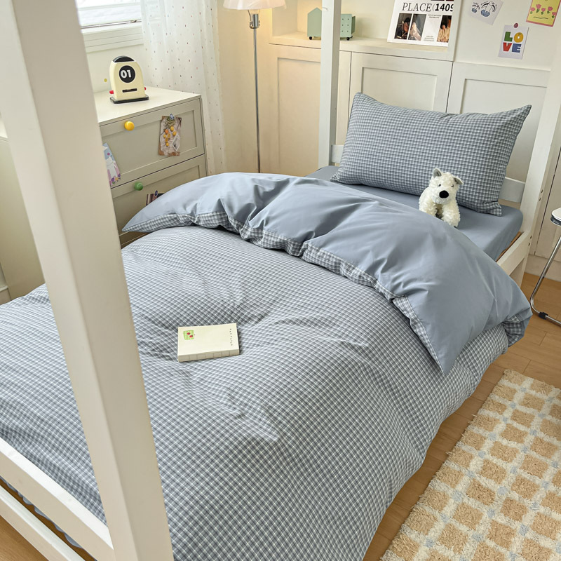 Temporada de estudiantes Sábanas de dormitorio de estudiantes Juego de tres piezas Dormitorio de estudiantes Funda de edredón individual Dormitorio Juego de sábanas para literas