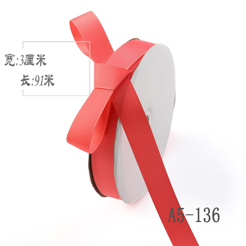 3cm de alta densidad costilla cinta arco cinta ramo caja de regalo embalaje color Ropa Accesorios cinta Decoración