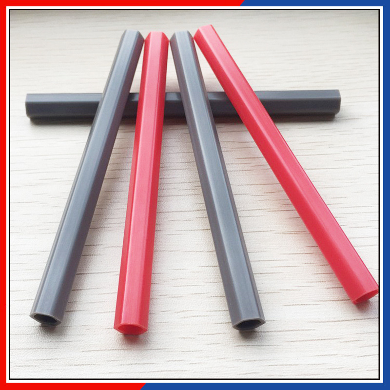 辰景厂家大量供应ABS管笔管 塑料管硬管六角管 直径8mm玩具管